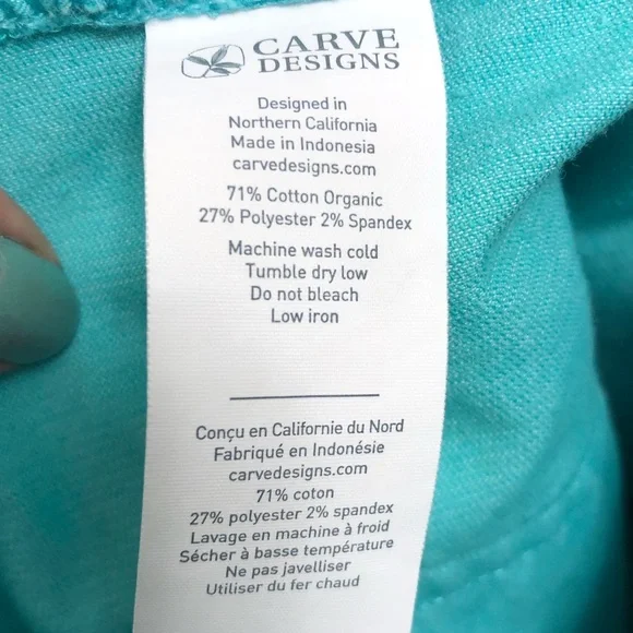 Carve Design Oahu Corduroy Cut Off Shorts Size 14 Color Blue - Picture 9 of 9